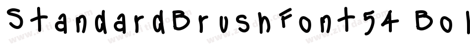 StandardBrushFont54 Bold字体转换